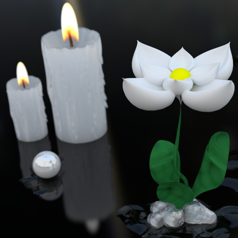 Flowers and Candles preview image 1